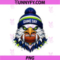 Game Day Eagle Football Mascot PNG, Sports Fan Bird Art PNG