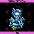 Splash Of Genius PNG, Plumber Pipe Pun Water Splash Lightbulb PNG
