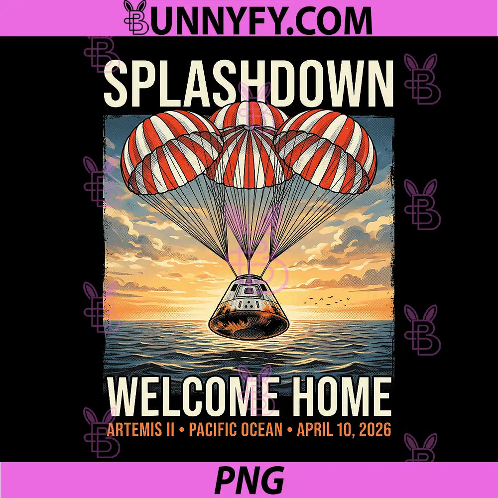 Splashdown Welcome Home PNG, Artemis Ii Pacific Ocean April PNG