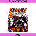 Spooky Halloween Granny Horror Skeleton As PNG, Witch Boo Ghost PNG