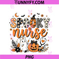Spooky Nurse Ghost PNG, Halloween RN Nursing School Fall Pumpkin PNG
