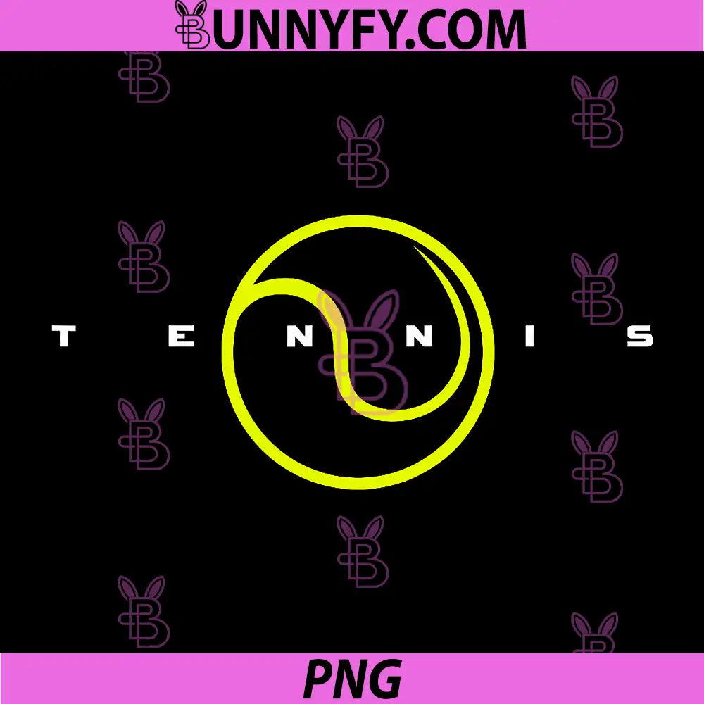 Tennis Minimal Circle Ball PNG, Modern Sports Tennis Logo PNG
