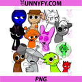 Sprunky Fun Group PNG, Simon Jevin Funbot Pinki PNG