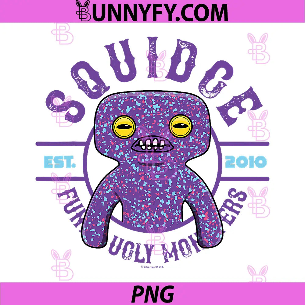 Squidge Laboratory Misfits PNG, Funny Ugly Monsters PNG