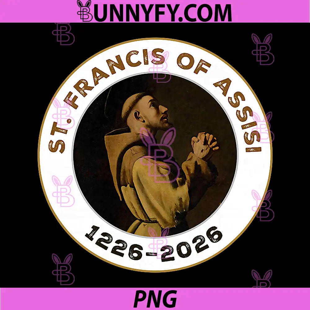 St. Francis of Assisi PNG, 1226–2026 Gift Item PNG 