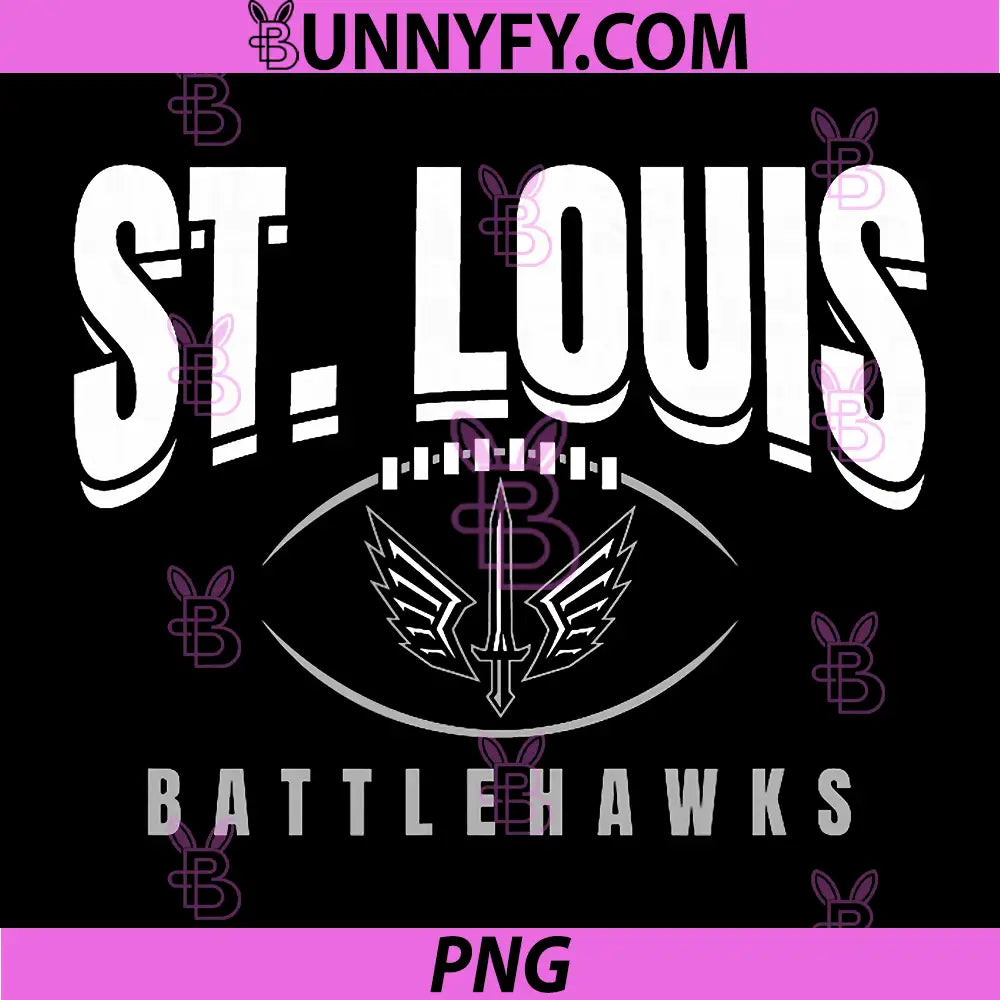St. Louis Battlehawks PNG, Football Outline PNG