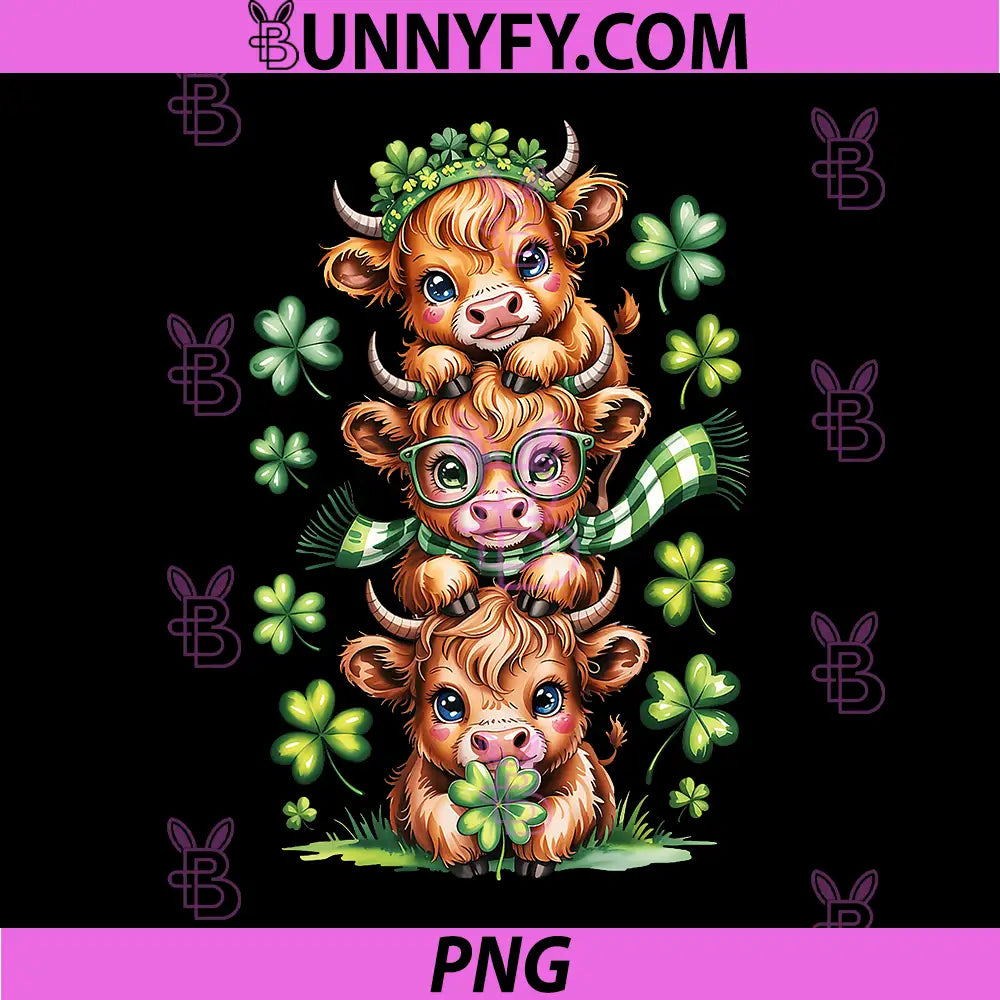 St. Patrick's Day PNG, Cute Lucky Heifer Cow Irish PNG