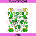 St. Patrick's Day PNG, Goats Shamrocks Coins Irish Farmer Kids PNG