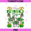 St. Patrick's Day PNG, Mules Shamrocks Coins Irish Farmer Kids PNG