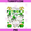 St. Patrick's Day PNG, Sheeps Shamrocks Coins Irish Farmer PNG