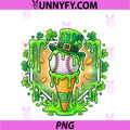 St Patrick Day Baseball Drip Ice Cream PNG, Baseball Home Plate PNG