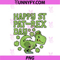 St Patrick's Day T Rex Happy St Pat-Rex PNG, Funny Dinosaur Pun PNG