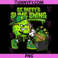 St Patricks Day Baseball PNG, Cool Drip Shamrock PNG