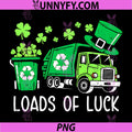 St Patricks Day Garbage Truck PNG, Load of Luck PNG