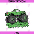 St Patricks Day Monster Truck PNG, Clovers Saint Pattys Boys PNG