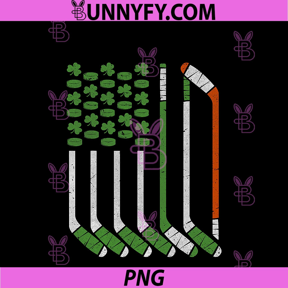 St Patricks Day PNG, Ice Hockey Ireland Irish Flag Hockey Sport PNG