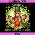 St Patricks Day Punch Monkey PNG, Funny Cute Animal PNG