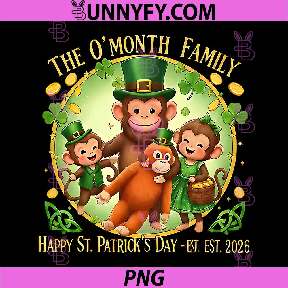 St Patricks Day Punch Monkey PNG, Funny Cute Animal PNG