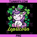 St Patricks Day PNG, Unicorn Lepricorn Saint Pattys PNG