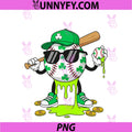 St Patricks Day Youth Boy PNG, Baseball Drip Ice Cream Apparel PNG