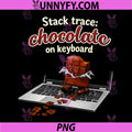Stack Trace Chocolate on Keyboard PNG, Programmer Humor PNG
