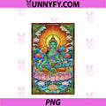 Stained Glass Green PNG, Tara Buddha Mantra Buddhism PNG