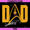 Starfleet Dad Sci Fi Emblem PNG, Bold Dad Space Symbol PNG
