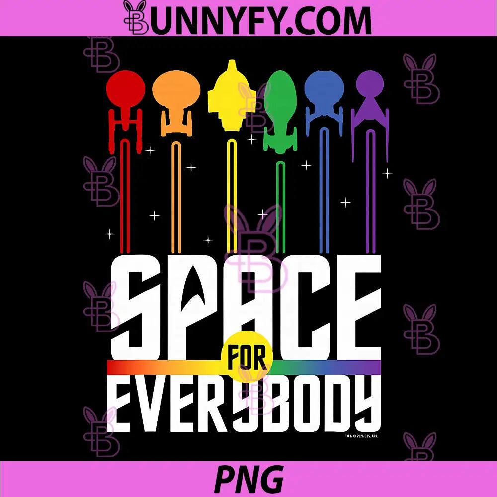 Star Trek Pride Space for Everybody PNG, Officially Licensed PNG