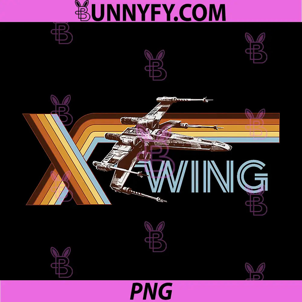 Star Wars PNG, A New Hope X-Wing Fighter Retro PNG