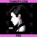 Star Wars Ep II Anakin Black & White PNG, Side Profile Portrait PNG