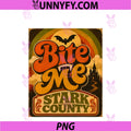 Stark County Bite PNG, Retro 1970s Vampire PNG