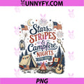 Stars Stripes And Campfires PNG, Patriotic Camping Day 1776 2026 PNG