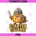 Starter Guard Sourdough Knight Cute PNG, Baking Warrior Art PNG