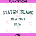 Staten Island New York PNG, Distressed Text Sport Style PNG