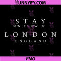Stay London England PNG, UK Coordinates Souvenir PNG