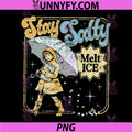 Stay Salty Melt ICE Retro Quote PNG, Raincoat Girl Umbrella Protest PNG