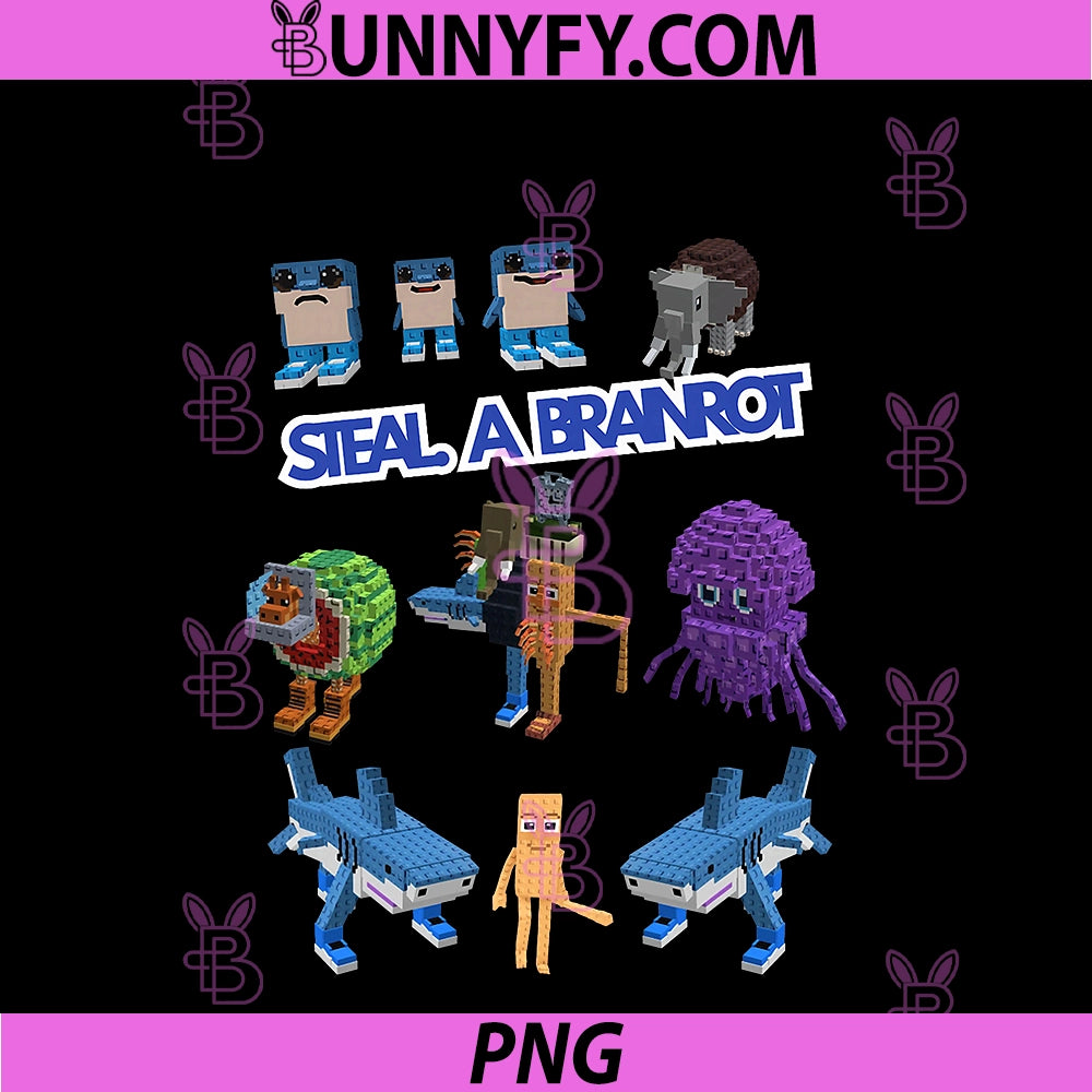 Steal A Brain PNG, Rot Fan Merch PNG