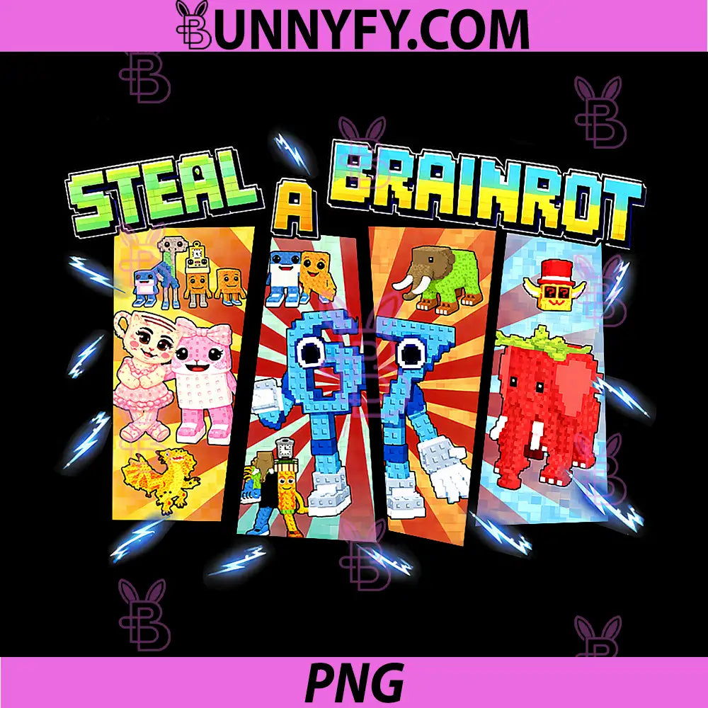 Steal A Brainrot PNG, Funny 67 Six Seven Meme PNG