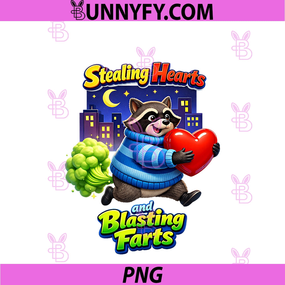 Steal Ing Hearts And Blasting F Rts PNG, Raccoon Animal Humor PNG
