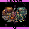 Steampunk Boxing PNG, Gloves Mechanical Gears Design PNG