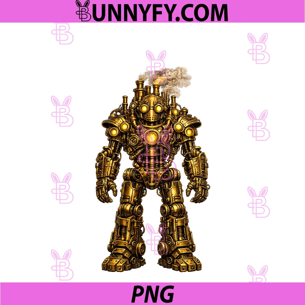 Steampunk PNG, Robot PNG