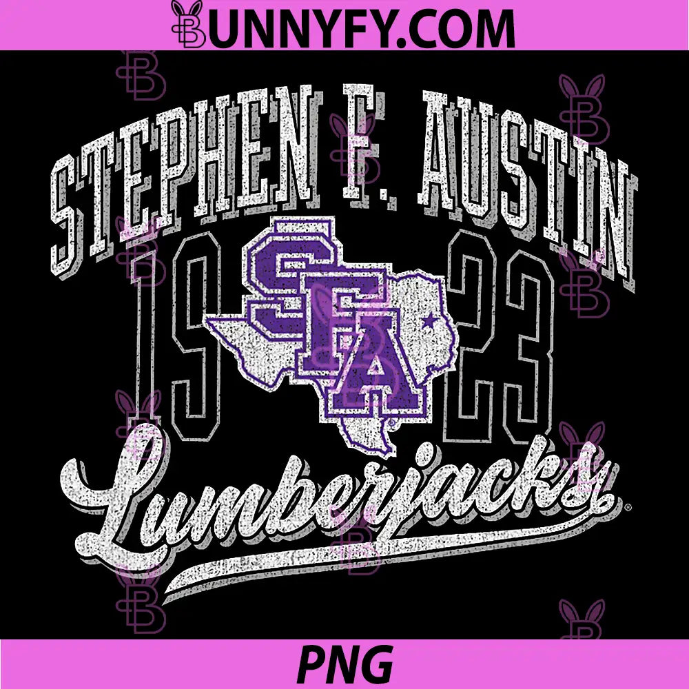 Stephen F. Austin State Lumberjacks PNG, Vintage Script PNG