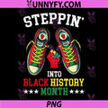 Steppin Into Black History Month PNG, Power Fist African American PNG