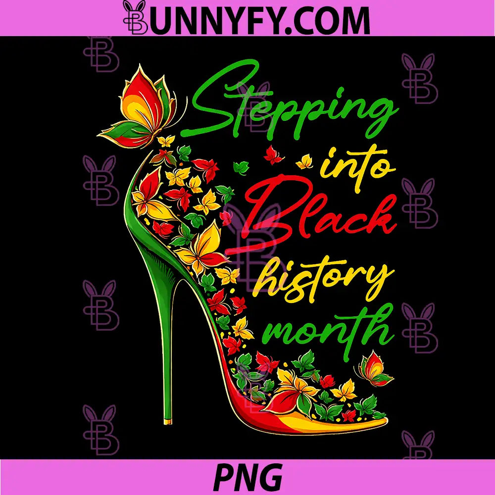 Stepping Into Black History Month PNG, High Heels PNG