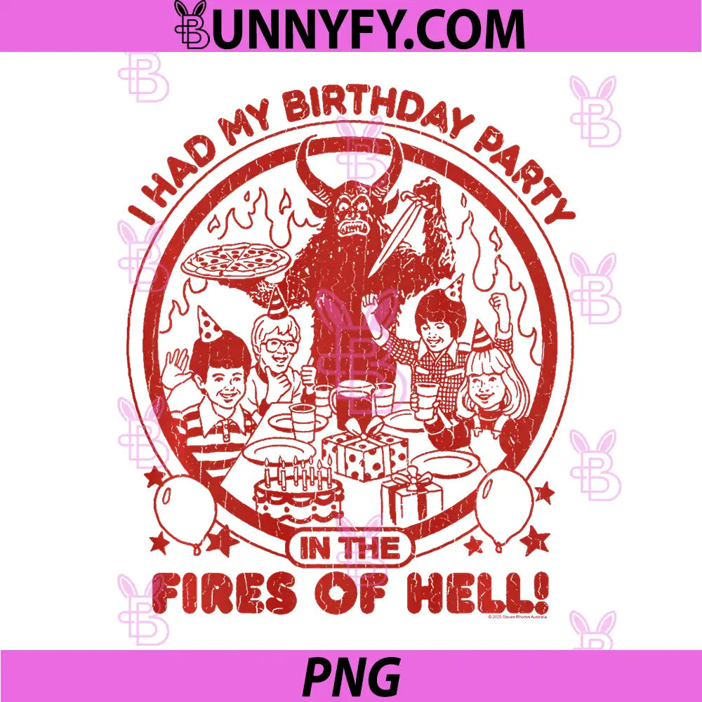 Steven Rhodes PNG, I Had My Birthday Party in The Fires PNG