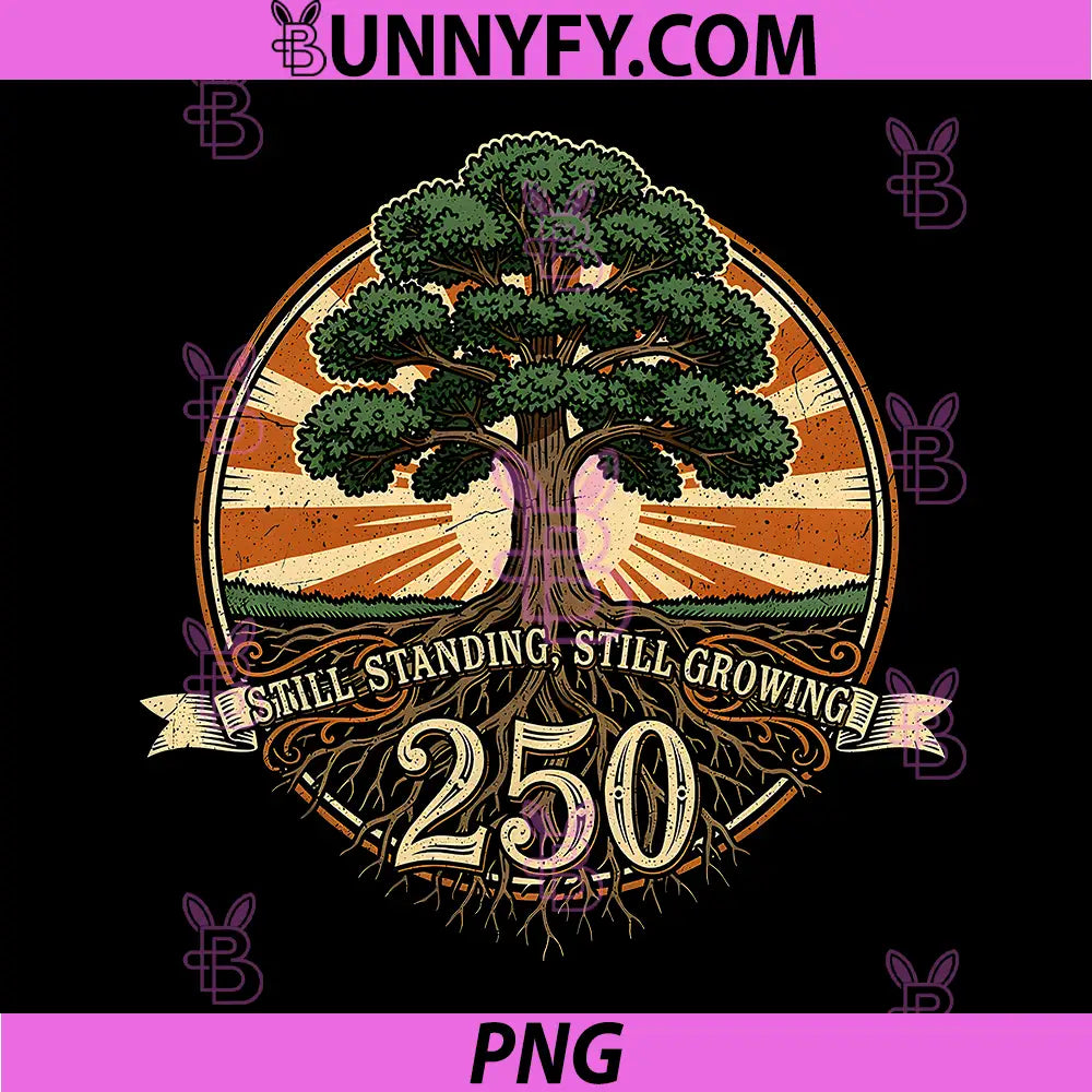 Still Standing Still Growing PNG, 250th Anniversary Patriotic PNG