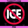 Stop ICE Symbol Protest Design PNG, Anti ICE Red Circle Sign PNG