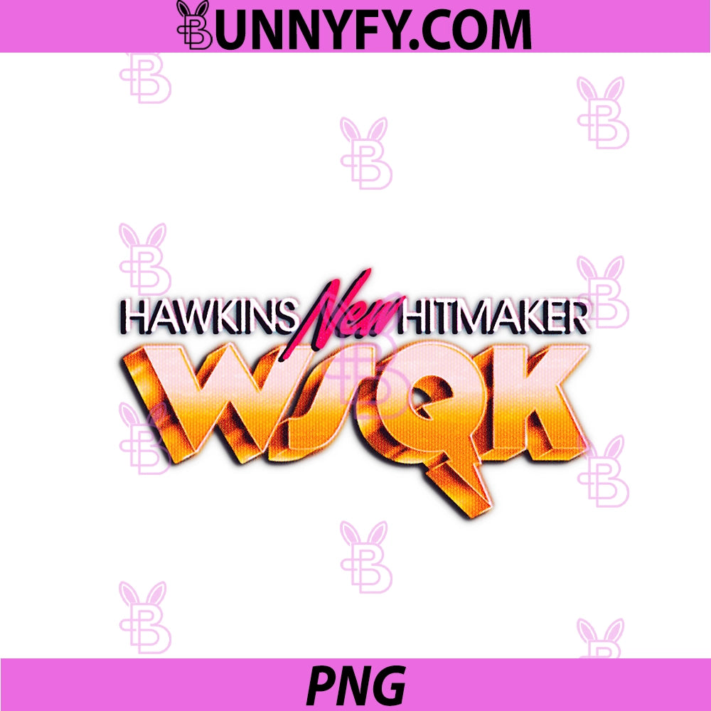 Stranger Things PNG, Season 5 Hawkins New Hitmaker WSQK Retro PNG