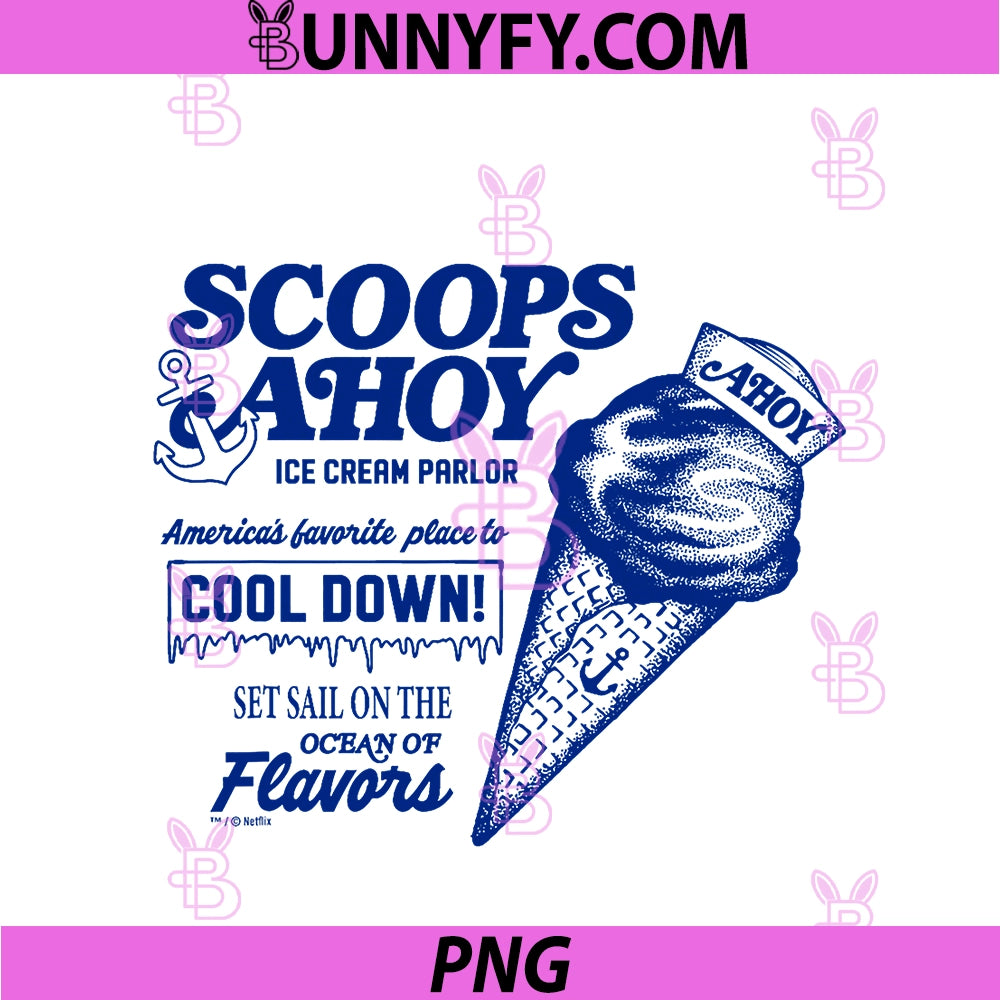 Stranger Things Scoops PNG, Ahoy Officially Licensed PNG