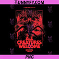 Stranger Things Season 5 PNG, All Creatures Welcome Poster PNG